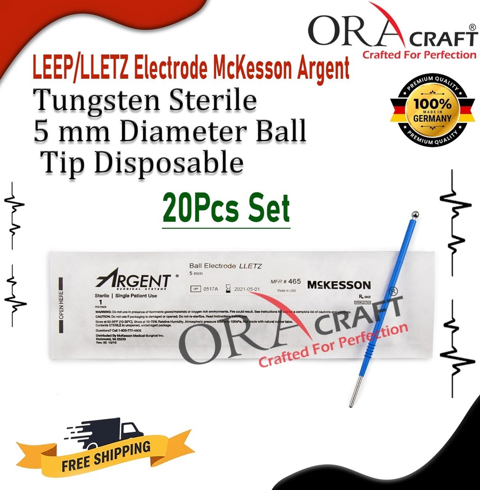 LEEP/LLETZ Electrode McKesson Argent Tungsten Sterile 5 mm Ball Tip Disposible