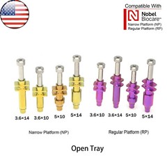 US Dental Impression Coping Open Tray Fit Nobel Biocare Conical Connection NP/RP