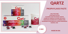 Qartz Prophy Paste Cups – Dental Non Splatter w/Fluoride – Box x 200 Cups