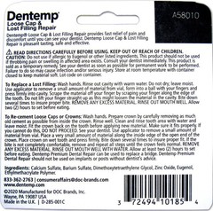 DENTAL REPAIR CEMENT Kit Cavity filling Crown Loose Cap tooth DENTEMP
