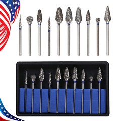 10pcs Dental Lab Polishing Bur Drills Tungsten Steel Carbide Burs HP 2.35MM ns