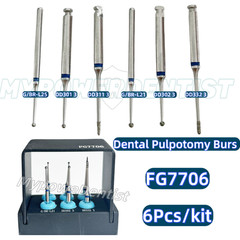FG77006 Dental Pulpotomy Access Open Pulp Cavity Burs Less Invasive 6Pcs/Kit