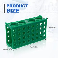 5 Pcs 4 Way Plastic Tube Rack Colorful Lab Tube Racks 0.5ml/1.5ml/2ml/15ml/50ml