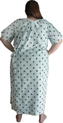 2 Pack – IV Hospital Gown 2 Back Tie Overlap, Multi Print – Unisex – S-XL