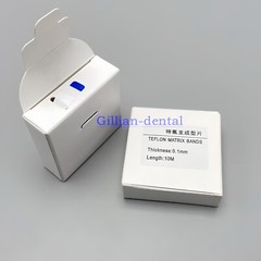 Dental Teflon Matrix Bands PTFT White Universal Matrices System 0.1mm 10M