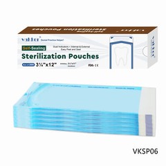 Vakker 4000 3.25″ x 12″ Self Sealing Dental Sterilization Pouches Autoclave Bags