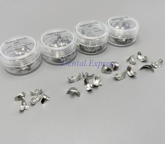 50Pcs Dental Metal Matrices Sectional Contoured Molar Matrix Refill Soft Band