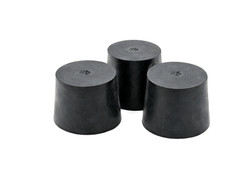 1 1/4″ Solid Black Rubber Stoppers Tapered Plug Bung Plug Various Pack Sizes