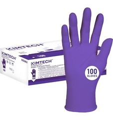 Kimtech™ Purple Nitrile™ Exam Gloves (55082), 5.9 Mil, Size: M (Box 100)