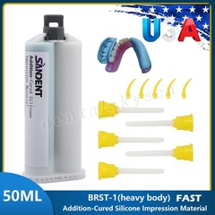 SANDENT Dental 1:1 LED Fiber Optic Contra Angle Handpiece fit E-Type Motor