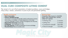 Adhesive Dual Cure Permanent Luting Cement Ionomer Crown Bridge – White Opaque