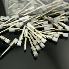 200 Pcs Dental White&Colorful Nylon Latch Flat Polishing Polisher Prophy Brushes