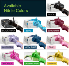 Fuchsia Hot Pink Nitrile Disposable Gloves – 50 Count – 3 Mil Nitrile Gloves …