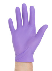 Halyard 55093 Nitrile Exam Gloves Sterile Pairs Large Purple Powder Free 50/Bx