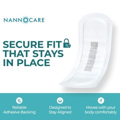 Nannodry Incontinence Pads For Women – 100 Organic Cotton Postpartum Pads