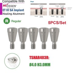 US 5Pcs Dental Healing Abutment Mini/Regular Hiossen Osstem ET TS Ti Implant Cap