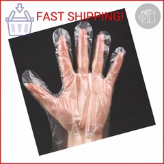 400 Count Disposable Poly Plastic Gloves for Cooking, Food Prep and Food Service