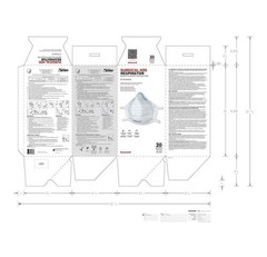 Honeywell Surgical N95 Respirator (DC365N95HC) 1 box 20 mask total