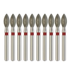 Multi-Use Football Diamonds Dental Friction Grip Burs FG 368/023F Fine Grit Red