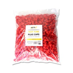 Test Tube Cap, 12mm/16mm, 12x75mm, 3 Colors, Red, Blue, and Clear