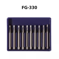 100 FG 330 Carbide Dental Burs High Speed Handpiece Friction Grip Drill Bits New