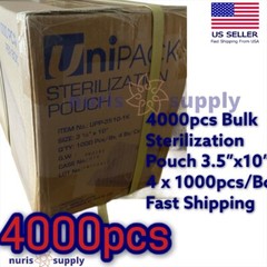 4000pcs/Box 3.5″x10″ Dental Medical Tattoo Sterilization Pouches Self Sealing