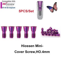 US 5Pcs Dental Healing Abutment Mini/Regular Hiossen Osstem ET TS Ti Implant Cap