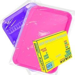 500/Box Dental Tray Sleeve Cover Standard Size B Clear Plastic 10.5 ” x 14 “