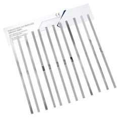 12Pc Stainless Steel Metal Dental Polishing Strips – Multiple Sizes & Quantities