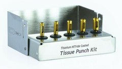 5 Pcs Dental Implant Tissue Punch Kit set Surgical Surgery With Box Holder