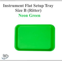 DENTAL SET-UP FLAT Tray SIZE B (RITTER) or SIZE F (Mini), Autoclavable Tray 250F
