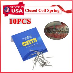 Dental Orthodontic NITI Closed Coil Spring Tension 010″/.012″ 6/9/12MM 10Pc/Pack