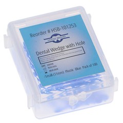 House Brand Dentistry 101253 HSB Dental Wedges Hole X-Small 11mm Plastic 100/Pk