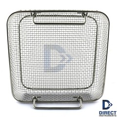 Surgical Sterilization Mesh Tray Cleaning Dental Instrument Holding Wire Basket