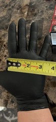 Black Disposable Nitrile Gloves – 100 Pack for Cooking, Cleaning & More