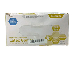 MedPride Medical Latex Examination Gloves Powder Free Medium – 100 Count