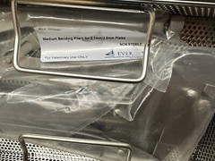Everost Medium and Large Bending Pliers in V. Mueller CD0-4C Sterilization Case