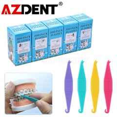 Dental Orthodontic Rubber Bands Ortho Elastics Latex Braces/Elastic Placer Hooks