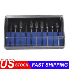 10 Pcs Tungsten Carbide HP Dental Acrylic Bur Drill Coarse Cutter 2.35mm Shank