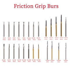 Dental Carbide Burs Surgical Long 25mm /19mm Shank High SpeedRound Friction Grip