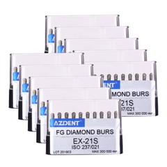 AZDENT Dental Super Coarse FG Diamond Burs fit for High Speed Handpiece