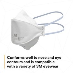 3M Aura 9205+ N95 Particulate Respirator Disposable Protective Mask(5~1000 pcs)