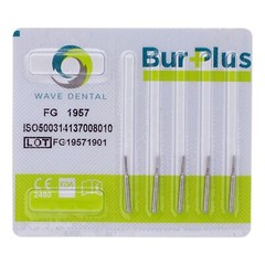 Wave Dental Crown Metal Cutting Burs Carbide FG 1957 1958 for High Speed 1.6mm