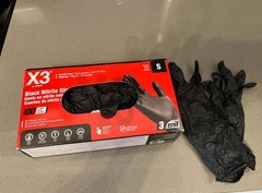 Black Disposable Nitrile Gloves – 100 Pack for Cooking, Cleaning & More