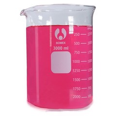Bomex Scientific 3000ml Glass Beaker 3.3 Borosilicate Double