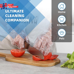 Food Prep Gloves Plastic Food Safe Gloves, Food Handling, One Size Fits Most Po