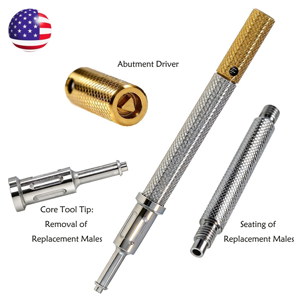 Zimmer Tapered Screw-Vent 4.5mm Internal Hex Implant 1-5mm for Locator Abutment