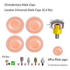 Dental Universal for Zest Locator System Replacement Retention Male Caps Insert