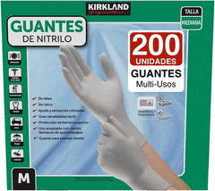 Signature Nitrile Gloves, Box of 200, Medium for Health Care, Food Service, Home