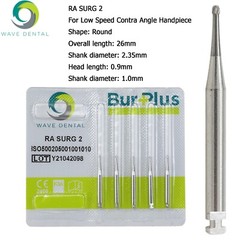Wave Dental Carbide Round RA Burs Latch Surgical Length Bur RA SURG Contra Angle